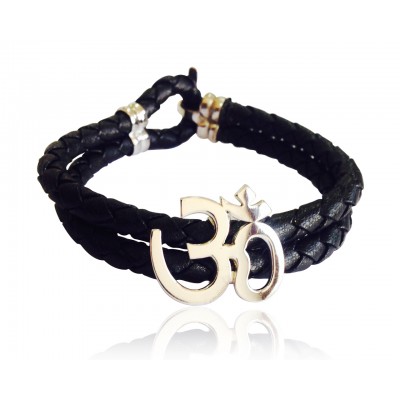 Gold Aum Bracelet for Men